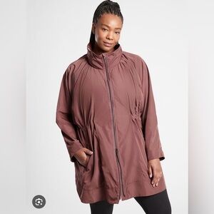 Athleta Drip-Drop Jacket, Hearth Rose (Mauve), Size XL, Gently Worn